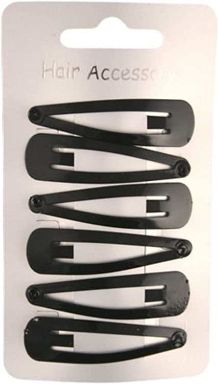 Picture of 3225-Hair Clips Snap Bendies BLACK